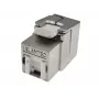 Modulo Keystone Alantec MB005-1 piatto acciaio inossidabile RJ-45, connettore femmina, Cat6a, AWG 22/24