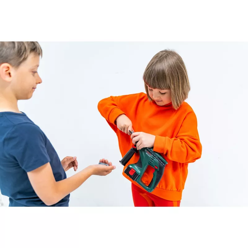 Theo Klein trapano a percussione Bosch per bambini, effetti sonori e luminosi, gioco di ruolo