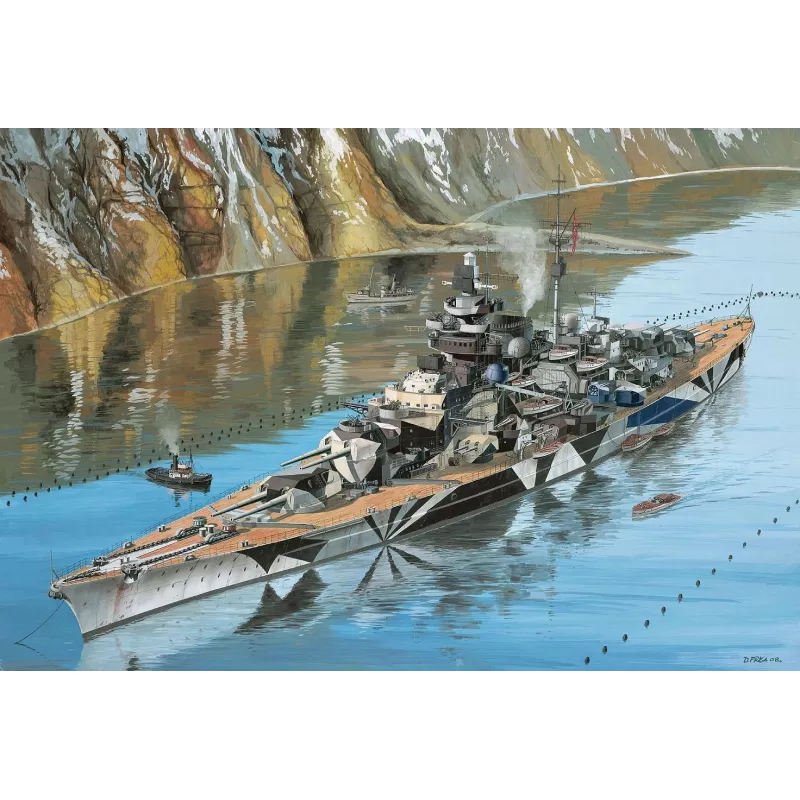 Modello in plastica nave REVELL Tirpitz scala 1:350