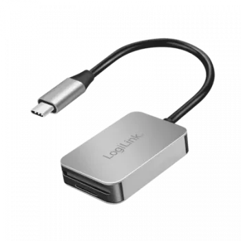 Lettore di schede duale LogiLink USB 3.0 USB-C/SD/microSD in alluminio (CR0050)