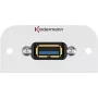 Kindermann Konnect 54 alluminio - faceplate modulare snap-in - USB Type-A (7441000529)