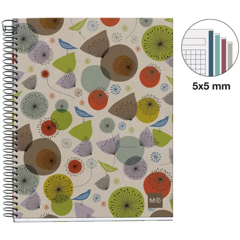 Blocco College MIQUELRIUS Eco Design 4 a quadretti DIN A5 margine interno (A246399)