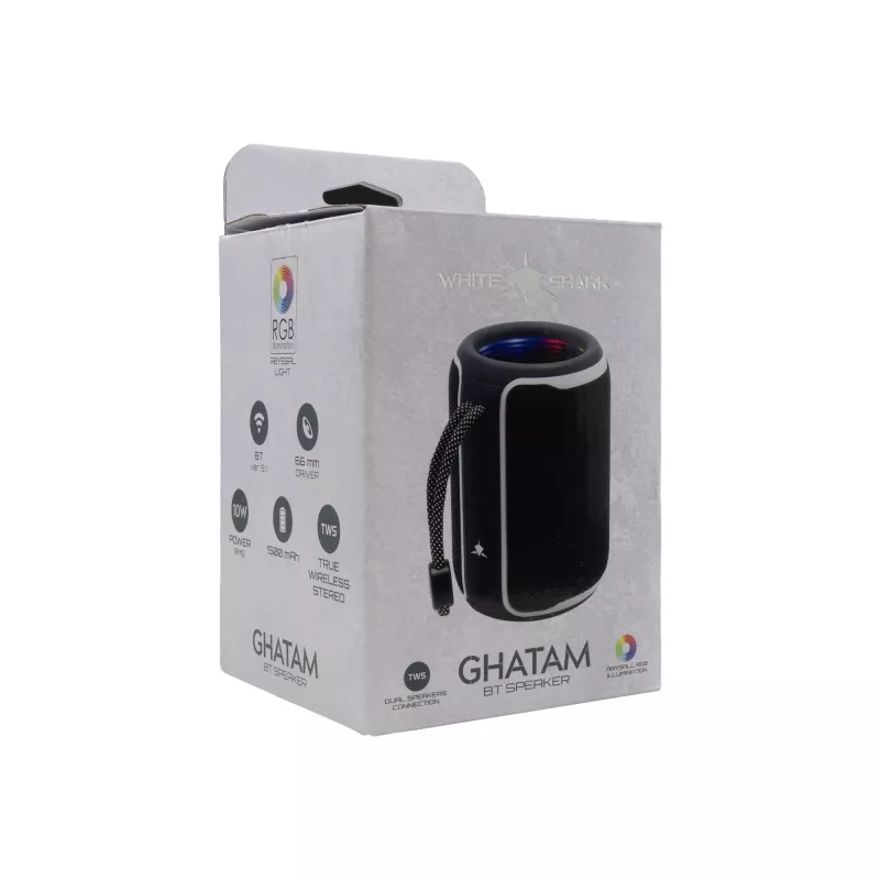 White Shark GBT-3007 Ghatam nero/bianco