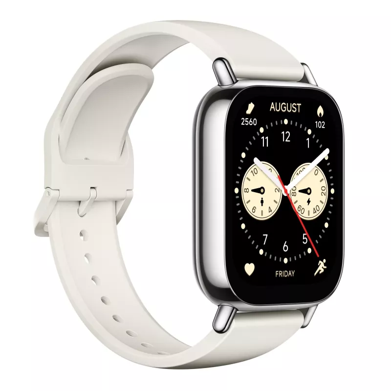 Smartwatch Xiaomi Redmi Watch 5 Lite — 1,96 inch AMOLED, GPS, 470 mAh, cassa oro, cinturino TPU bianco