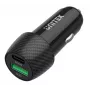 Caricabatterie da auto Unitek P1400A con USB-C e USB-A, 38W, Quick Charge 3.0, ingresso 12–24V, nero