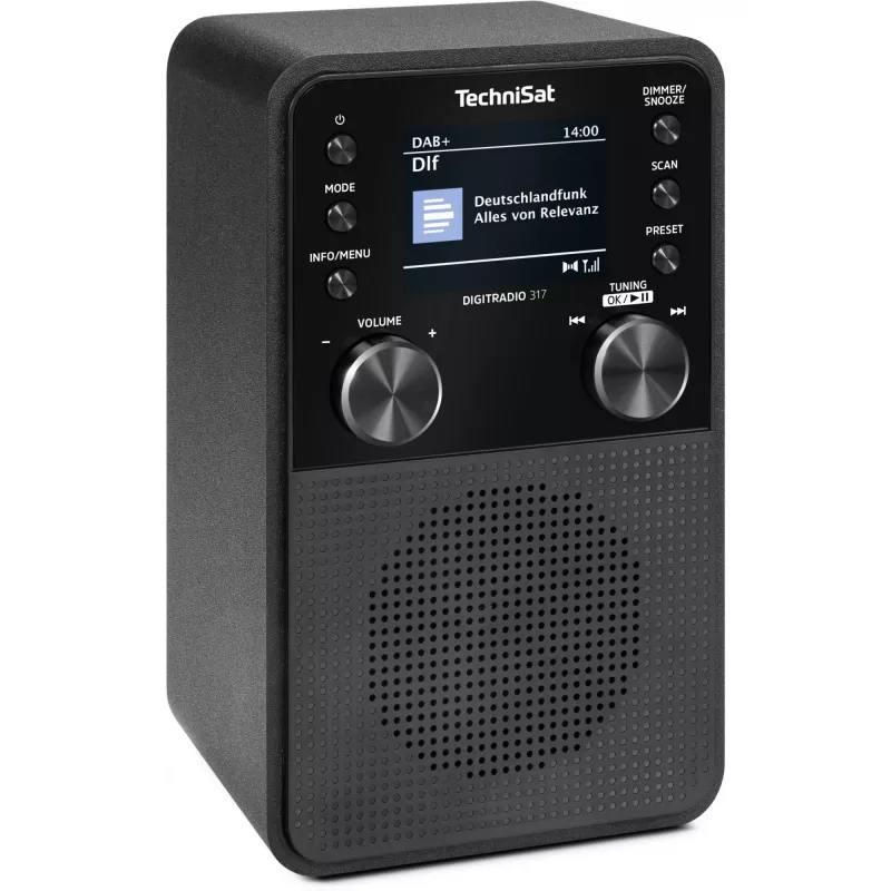 Radio digitale TECHNISAT DigitRadio 317 — nero, ricezione FM e DAB+