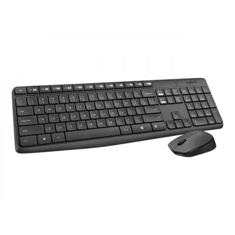 Set tastiera e mouse wireless Logitech MK235
