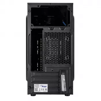 Akyga AK19BK case per PC micro-tower, Micro-ATX / Mini-ITX, USB-C + USB 3.0 + 2x USB 2.0, senza alimentatore, nero