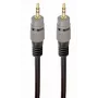 Cavo audio Gembird 3,5 mm maschio–maschio, 1,5 m, contatti dorati, nero