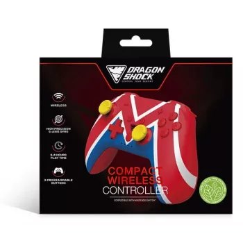 DragonShock PopTop Compact, gamepad, Nintendo Switch, pulsante Indietro, D-Pad, pulsante Home, tasto Reset, wireless, Bluetooth, USB Type-C
