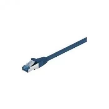 Cavo patch Wentronic Goobay CAT 6a, S/FTP (PiMF), blu, 1 m – LSZH senza alogeni, rame (93677)