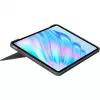 Logitech Combo Touch - tastiera e custodia folio - con trackpad - retroilluminata - Apple Smart connector - QWERTZ - Svizzera - Oxford Gray - per A