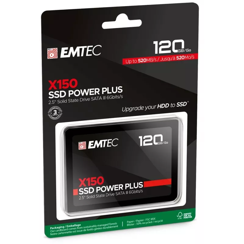 Unità SSD Emtec X150 Power Plus 120 GB 2,5