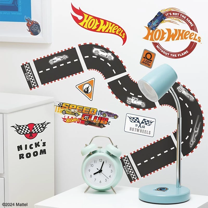 Adesivi da parete Paladone Hot Wheels Personalisation PP13745HW — adesivi decorativi autoadesivi per camerette dei bambini