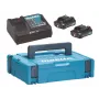 SET ALIMENTAZIONE MAKITA 12V 2x2,0Ah (BL1021Bx2+DC10SB) MAKPAC