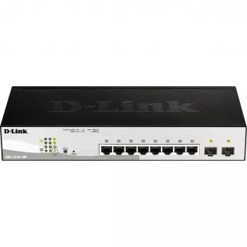 Switch D-Link DGS-1210-10P Managed L2 Gigabit Ethernet (10/100/1000) Power over Ethernet (PoE) 1U nero