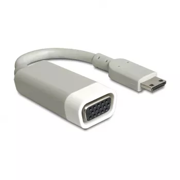 Adattatore per cavo video DeLOCK 65471 mini HDMI a VGA 0,015 m bianco