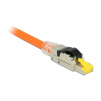 Connettore per fili RJ45 DeLOCK 86485 nero argento trasparente giallo