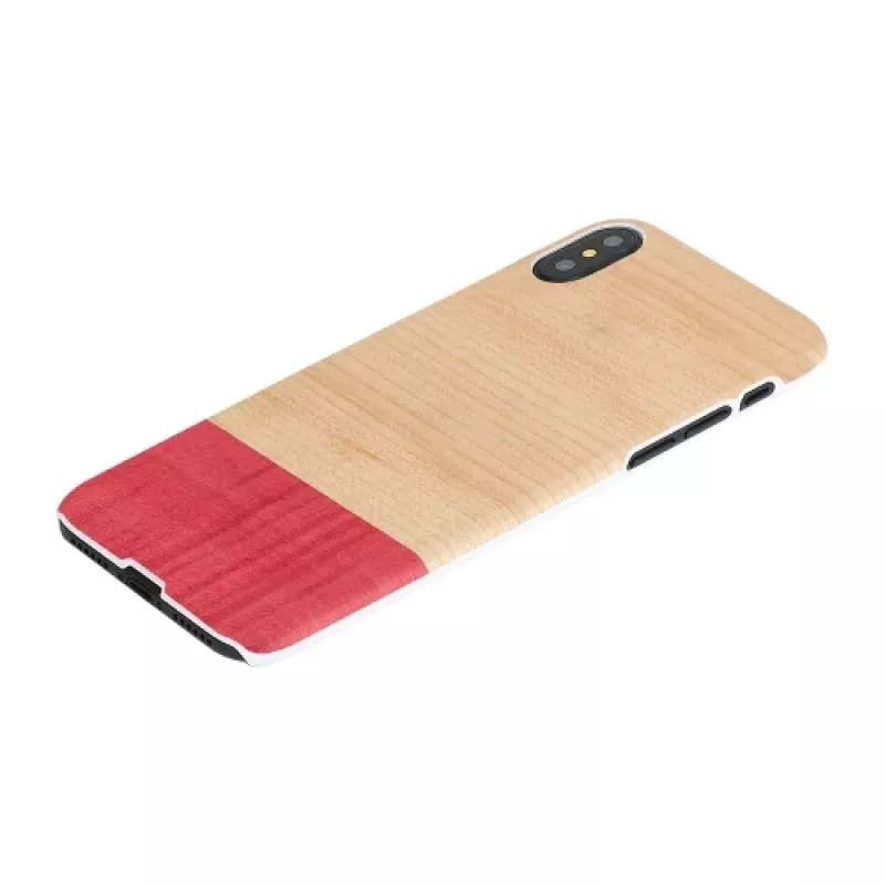 Custodia per smartphone man and wood per iPhone X/XS – bianco, design Mismatch