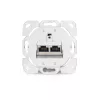 Presa dati CAT.6A, da parete, schermata, 2x RJ-45 LSA (bianco, 5 pezzi, classe E)