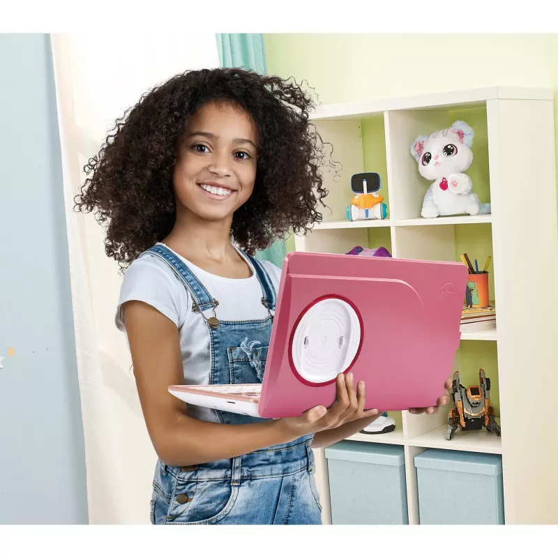 VTech Genio laptop didattico rosa — laptop didattico per bambini, dispositivo interattivo di apprendimento e gioco