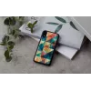 Custodia per smartphone iKins per iPhone XR — Mosaic nero custodia protettiva
