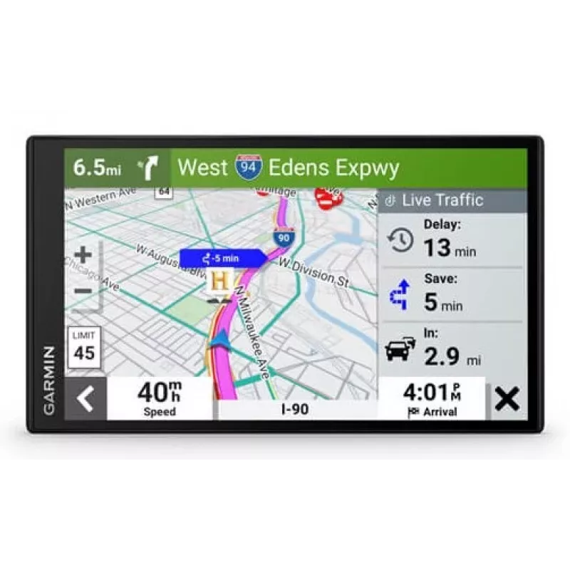 Navigatore per auto Garmin DriveSmart 76, fisso, touchscreen TFT 17,8 cm (7"), 239,6 g, nero (EU MT-D)