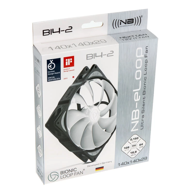 Ventola NoiseBlocker B14-2 140 mm 900 giri/min, modello ITR-B14-2