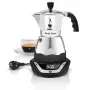 Caffettiera moka elettrica BIALETTI 3 tazze Moka Timer, display LED programmabile, corpo in alluminio, serbatoio della caffettiera