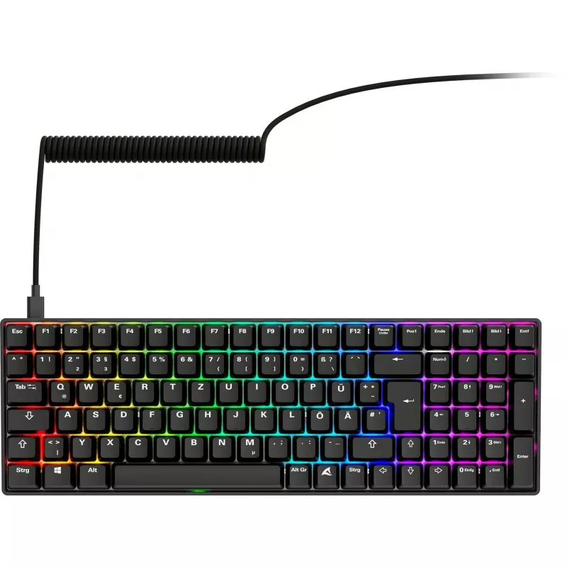 Sharkoon SGK50 S2 tastiera gaming RF wireless QWERTZ tedesco
