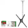 Barkan 3500 supporto da soffitto per TV, completamente orientabile, 13-65", 40 kg, bianco