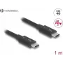 Cavo DeLOCK Thunderbolt 4 40 Gbps PD 3.1 240 W 1 m nero