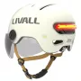 Casco Livall L23 bianco 54–58 cm con LED integrato e funzioni SOS