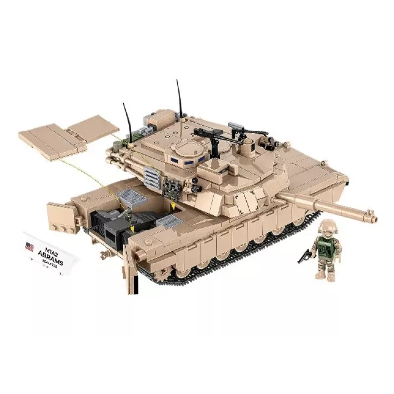 Set da costruzione a mattoncini Cobi M1A2 Abrams 1025 pezzi modello COBI-2632