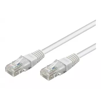 Wentronic Goobay cavo patch CAT 5e, U/UTP, Bianco, 3 m - miscela di rame CCA (68506)