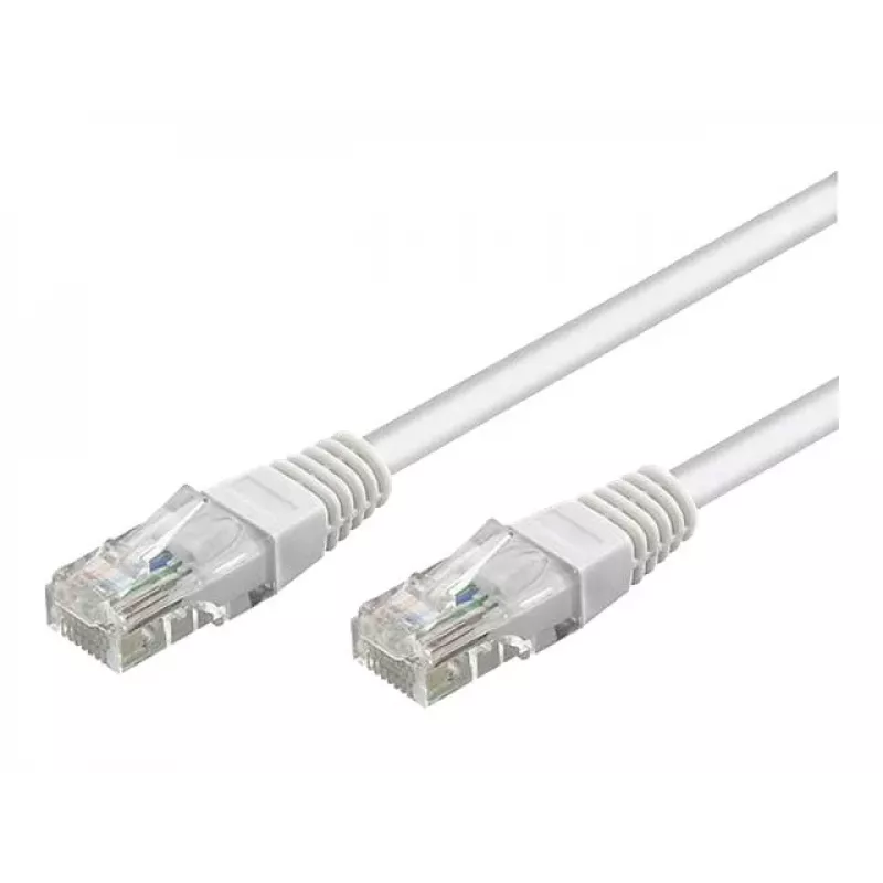 Wentronic Goobay cavo patch CAT 5e, U/UTP, Bianco, 3 m - miscela di rame CCA (68506)