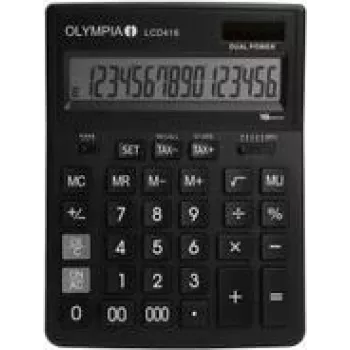 OLYMPIA LCD-416 calcolatrice da tavolo nero (4676)