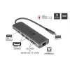 Alcasa HUB-C001A hub interfaccia USB Type-C 5000 Mbit/s antracite