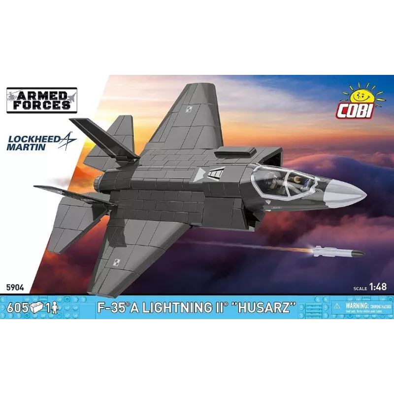 Set da costruzione Cobi F-35A Lightning II — 605 pezzi, modello in scala