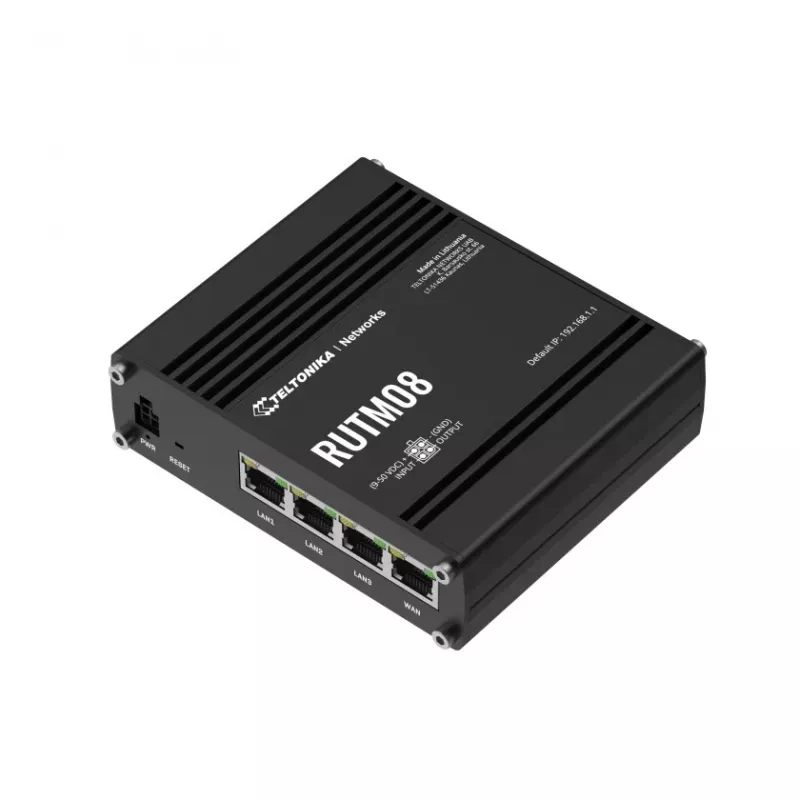 Teltonika RUTM08 Router cablato Gigabit Ethernet nero