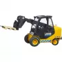 Carrello elevatore BRUDER JCB Teletruk giocattolo — ABS, età consigliata 3+, nero e giallo