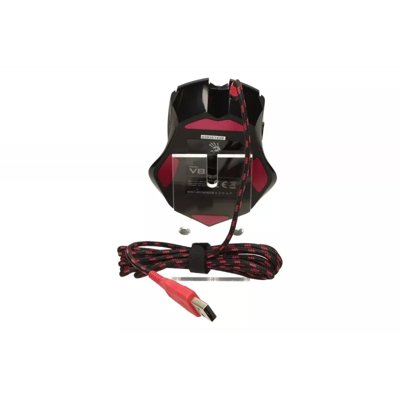 Mouse da gaming A4Tech Bloody V8m — 3200 DPI, 8 tasti, V-Track ottico, USB Type-A, nero