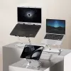 Supporto per laptop MEDIA-TECH MT2661 — regolabile in altezza, design pieghevole in alluminio per notebook fino a 17