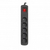 Ciabatta ARMAC R5 — 5 prese, cavo 5 m, nero
