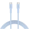 CANYON cavo OnWire 60CL C-C 60W COLOR intrecciato 1m azzurro