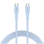 CANYON cavo OnWire 60CL C-C 60W COLOR intrecciato 1m azzurro