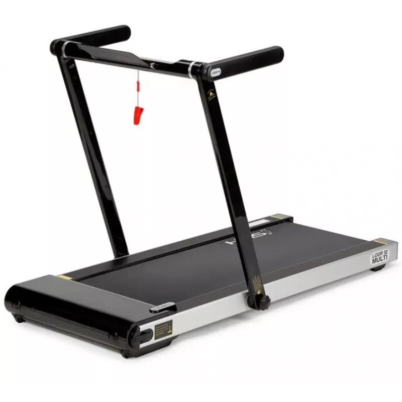 HMS LOOP12 MULTI tapis roulant elettrico con scrivania 1-12 km/h, nero