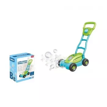 Tagliaerba per bolle di sapone con luce a batteria, blu
