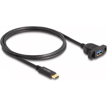 Cavo DeLOCK SuperSpeed USB 10 Gbps Type-C maschio su Type-A femmina 1 m nero