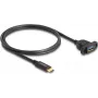 Cavo DeLOCK SuperSpeed USB 10 Gbps Type-C maschio su Type-A femmina 1 m nero